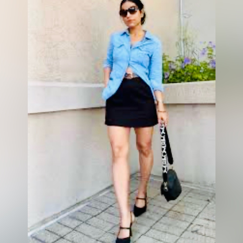 Look @me" Black Denim Skirt - NWT